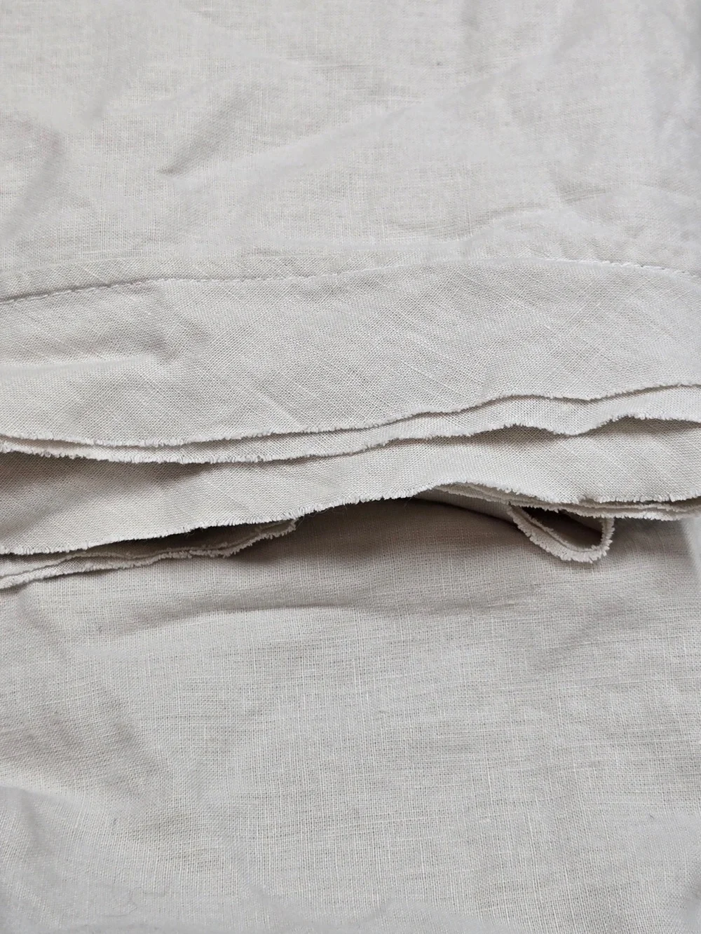 QUINCE European Linen Double Flange Duvet Cover Full/Queen Sand 8916